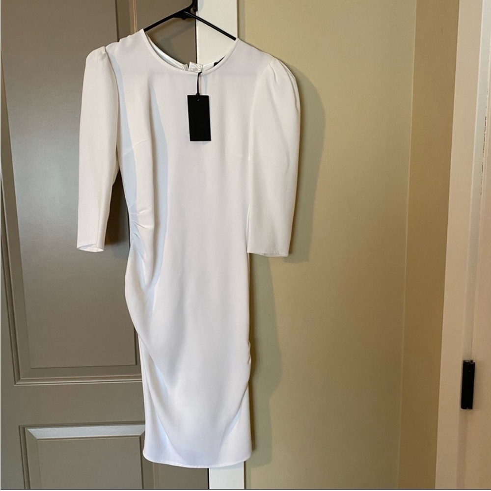 Elisabetta Franchi Pure Ivory Dress IT 42